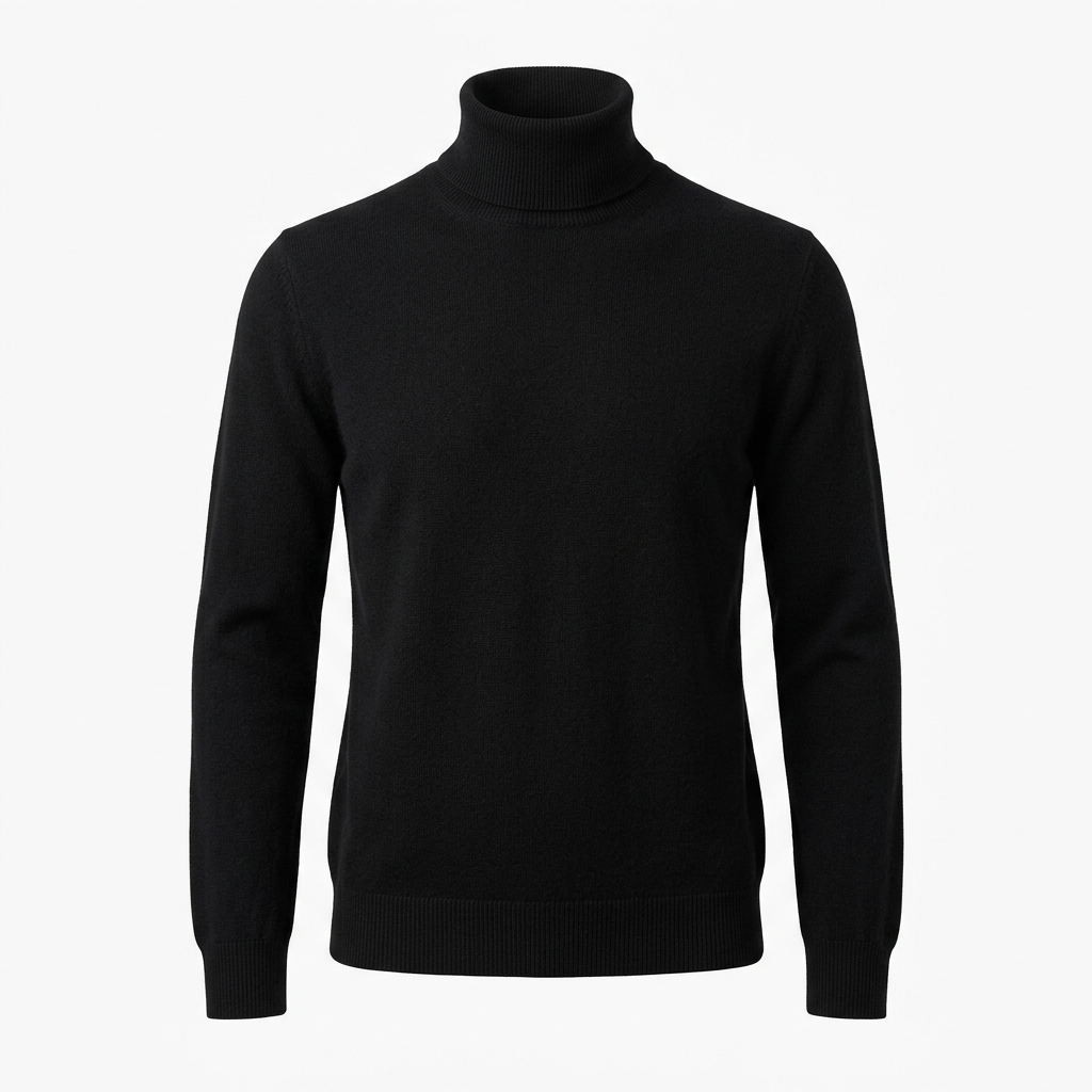 Black Cashmere Turtleneck