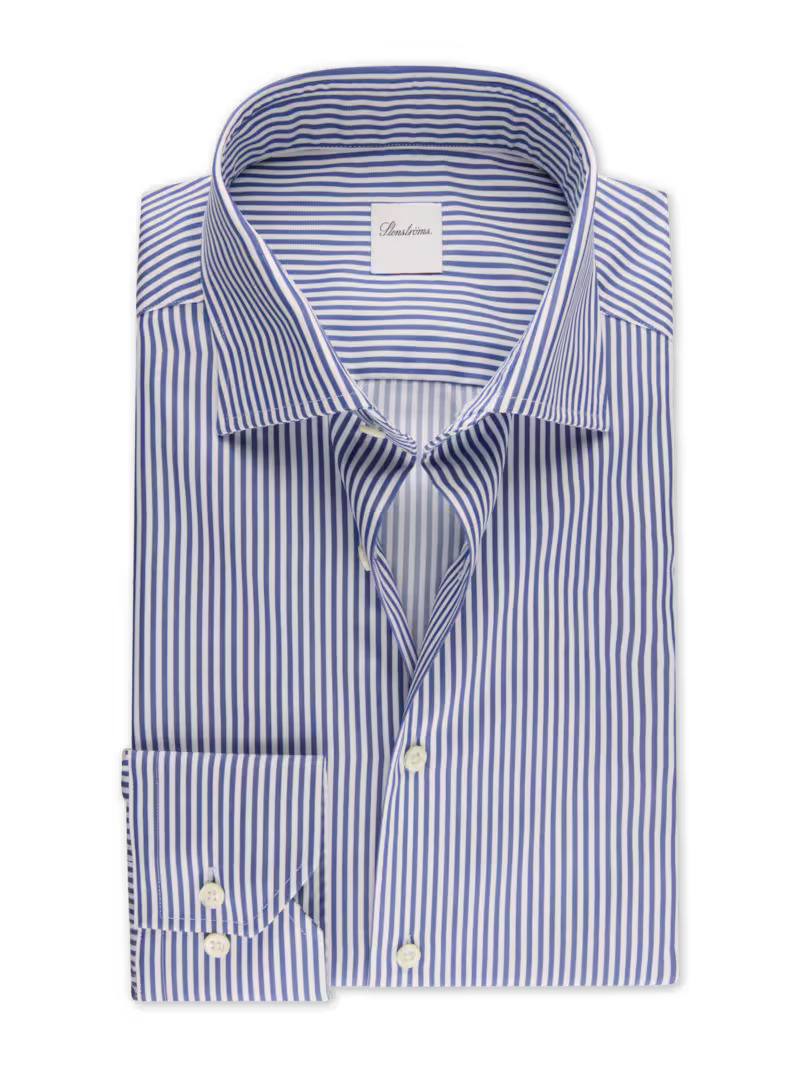 Blue Stripped Twill Shirt